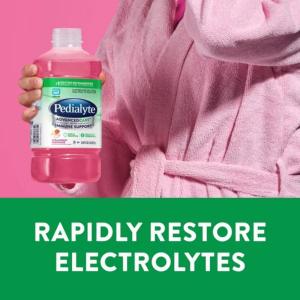 Pedialyte Strawberry Lemonade Electrolyte Solution 33.8 Fl Oz Bottle