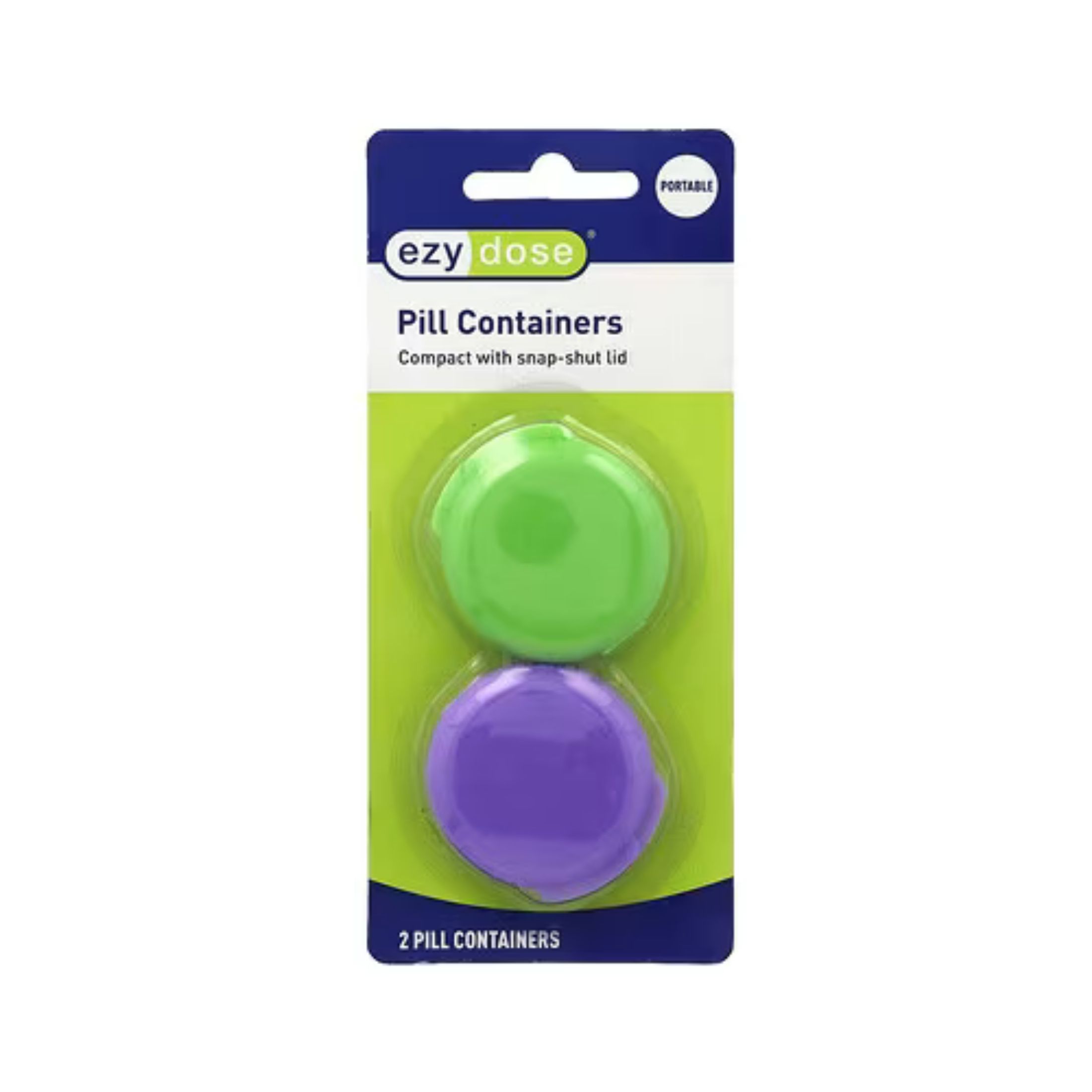 Ezy Dose Daily Round Portable Pill Containers, 67700