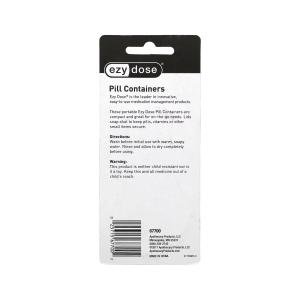 Ezy Dose Daily Round Portable Pill Containers, 67700