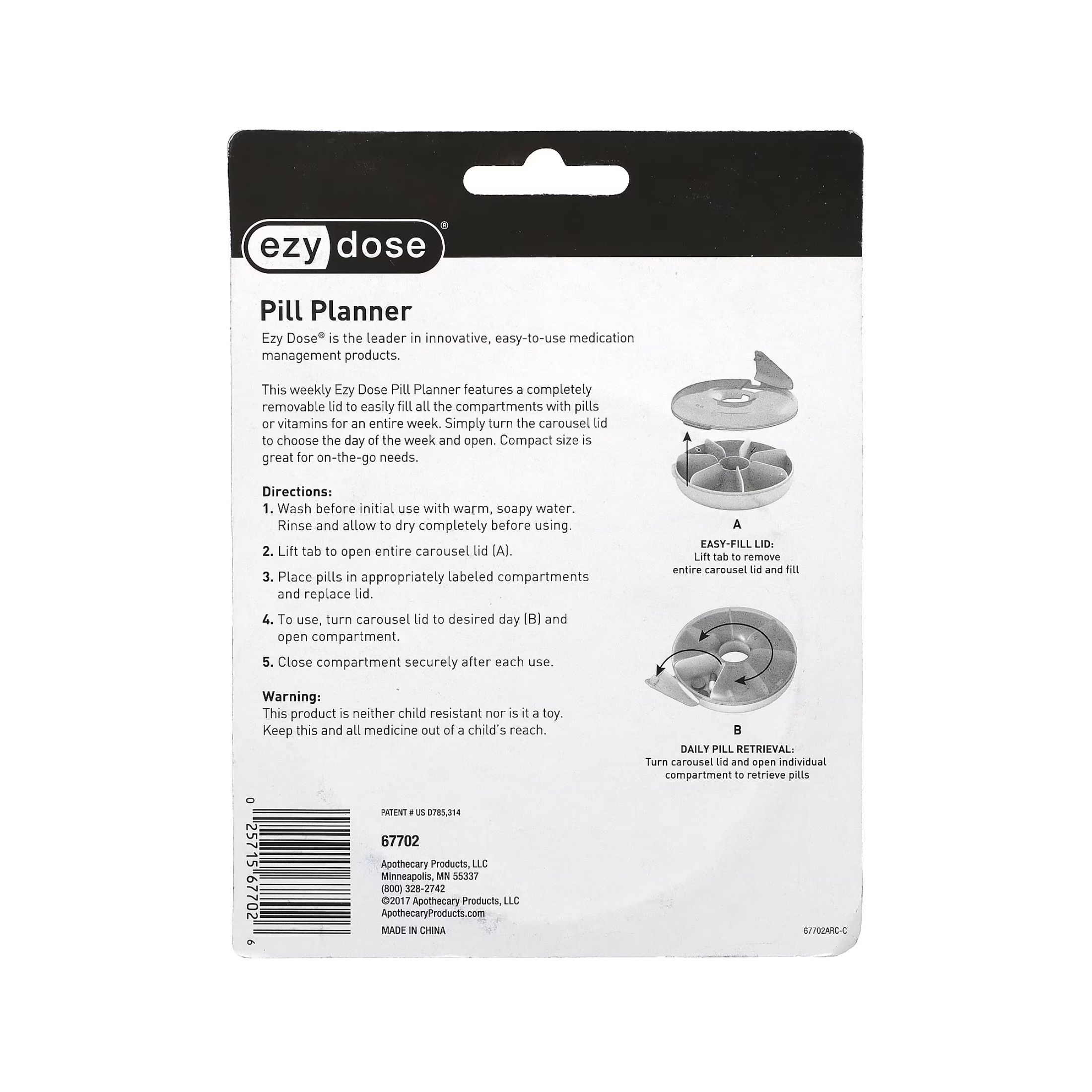 Ezy Dose Pill Organizer