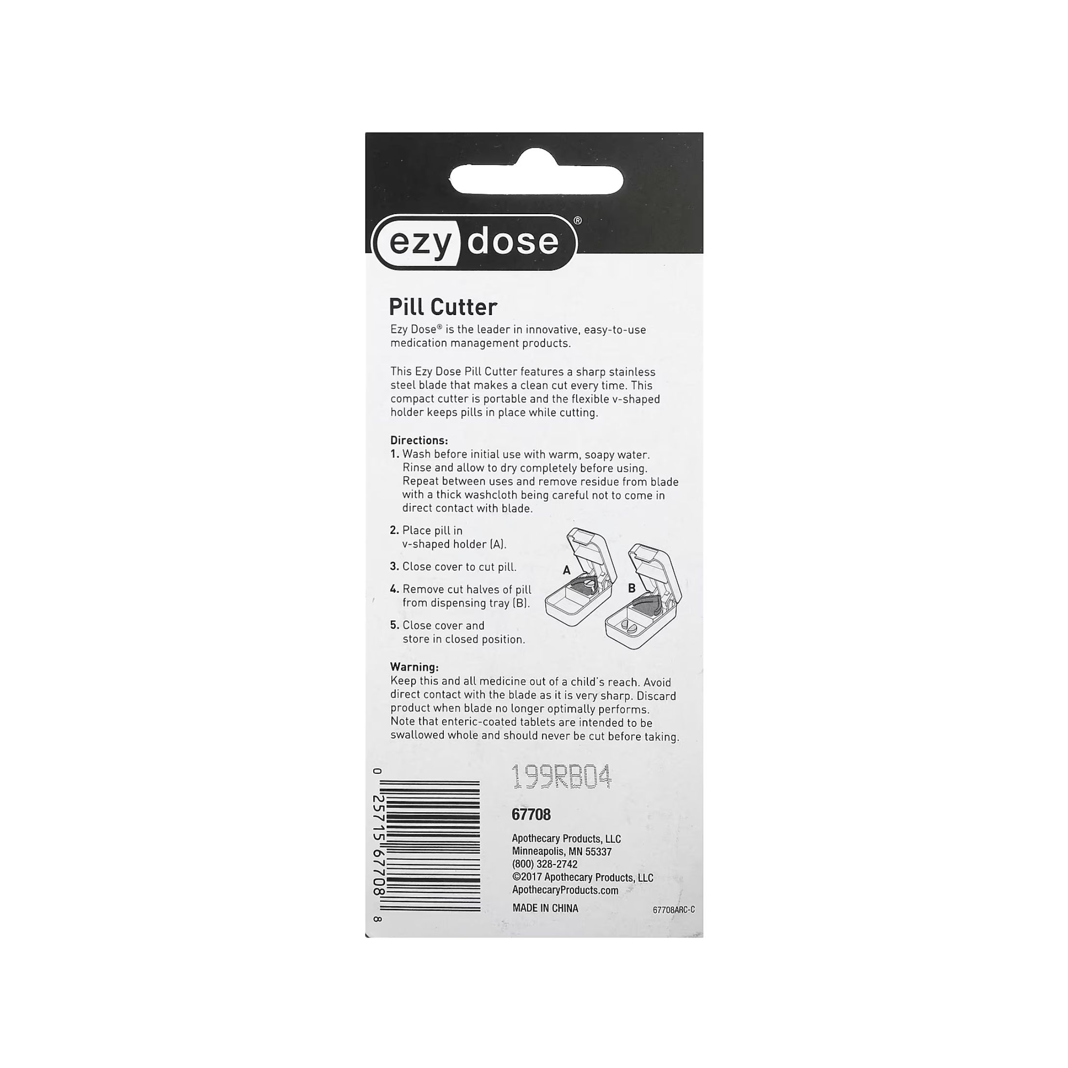 Ezy Dose Pill Cutter, Portable