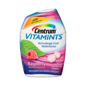 Centrum VitaMints Multivitamin, Refreshingly Cool, Adult Minty Chewables, Raspberry