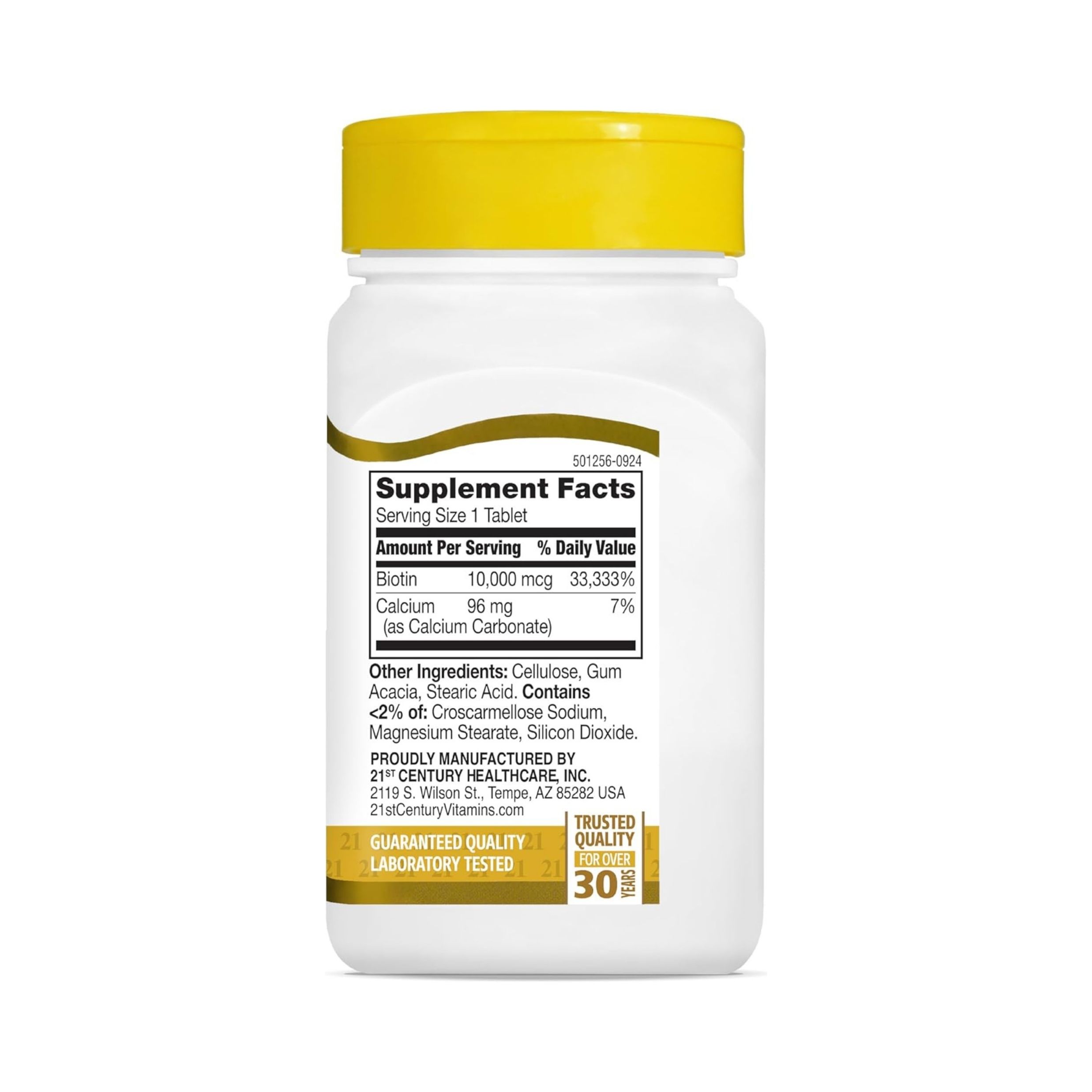 21st Century Biotin, Ultra Potency, 10,000 Mcg, Tablets