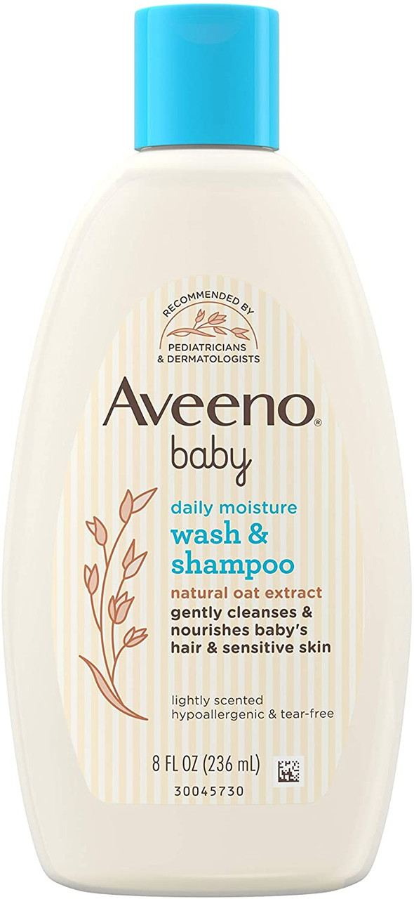 Aveeno Baby Daily Moisture Body Wash & Shampoo - Oat Extract, 8 Fl Oz