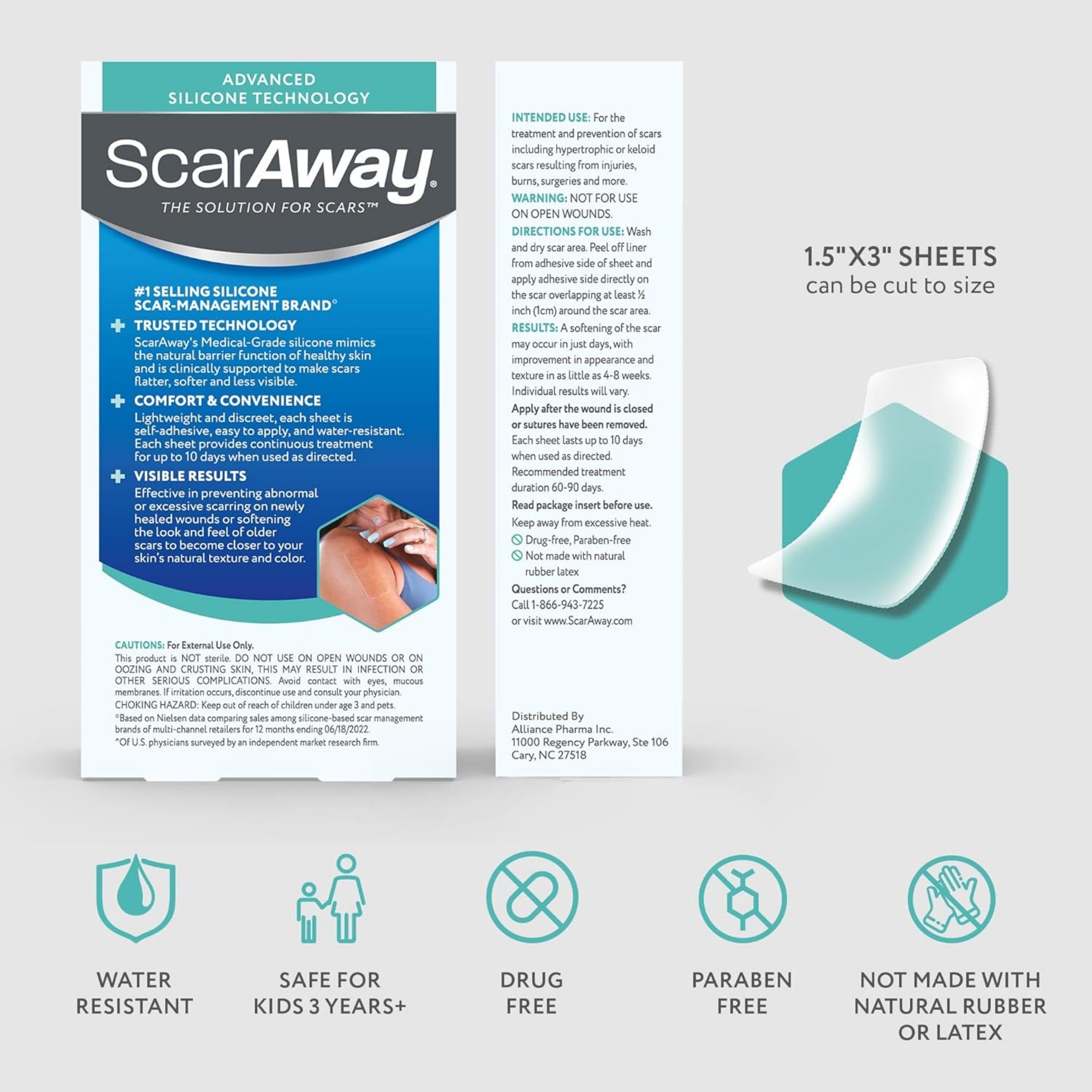 ScarAway Silicone Sheets