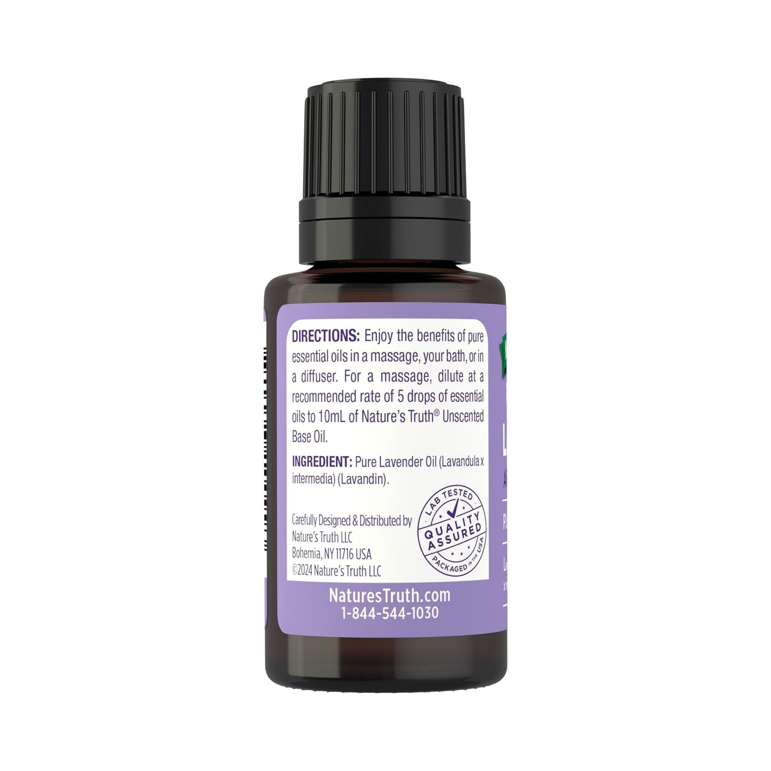 Nature's Truth Pure Essential Oil, Aromatherapy, Lavender, 0.51 Fl Oz