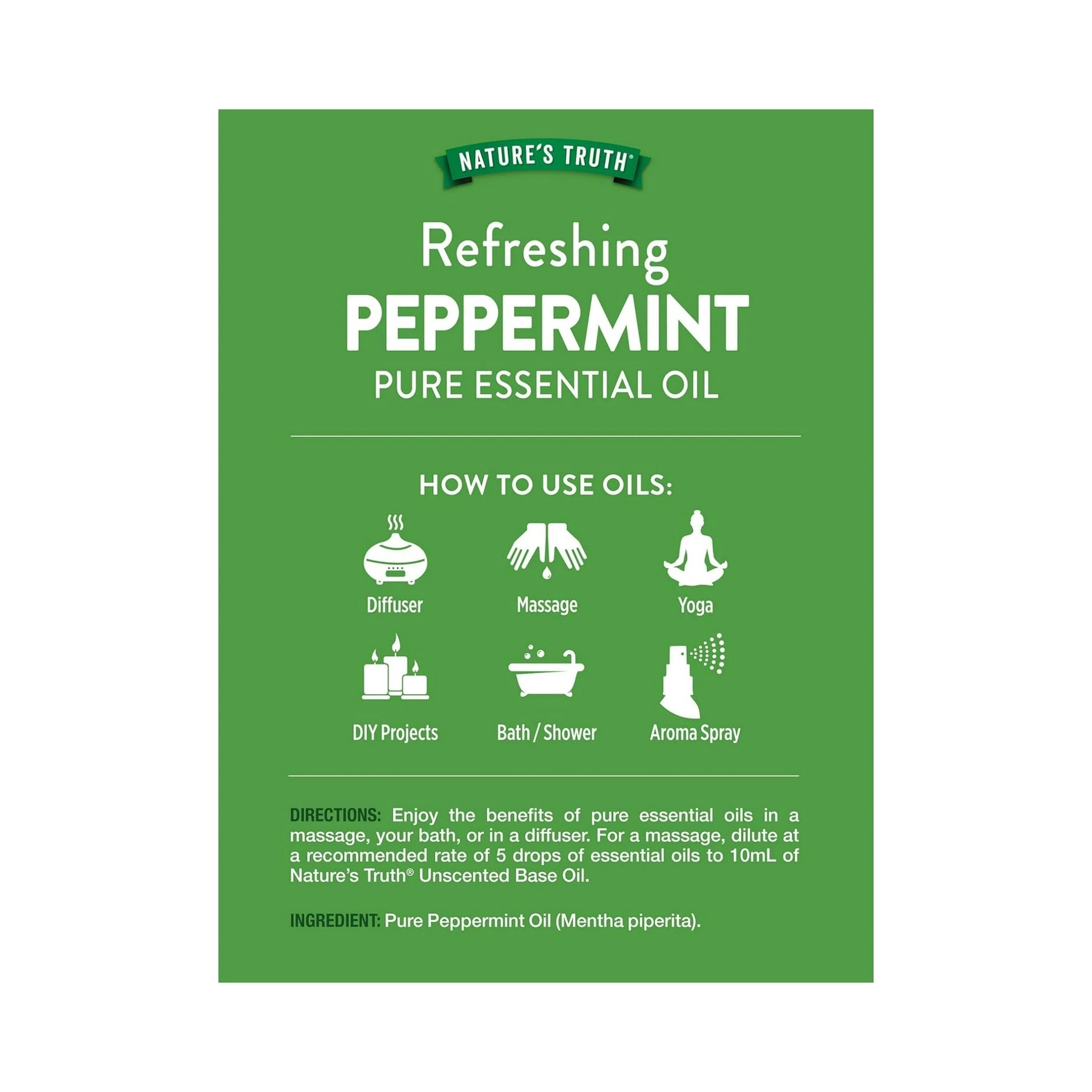 Nature's Truth Essential Oil .51 OZ, Peppermint