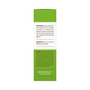 Nature's Truth Essential Oil, Pure, Tea Tree, Aromatherapy 0.51 Fl Oz