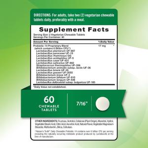 Nature's Truth Probiotic Chewable 6 Billion Natural Berry