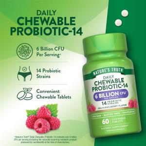 Nature's Truth Probiotic Chewable 6 Billion Natural Berry