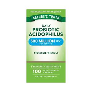 Nature's Truth Probiotic Acidophilus 500 Million CFU Quick Release Capsules 100ct