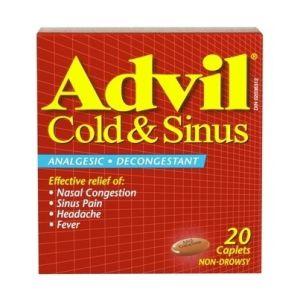 Marques Advil Capsules Cold & Sinus 20’s