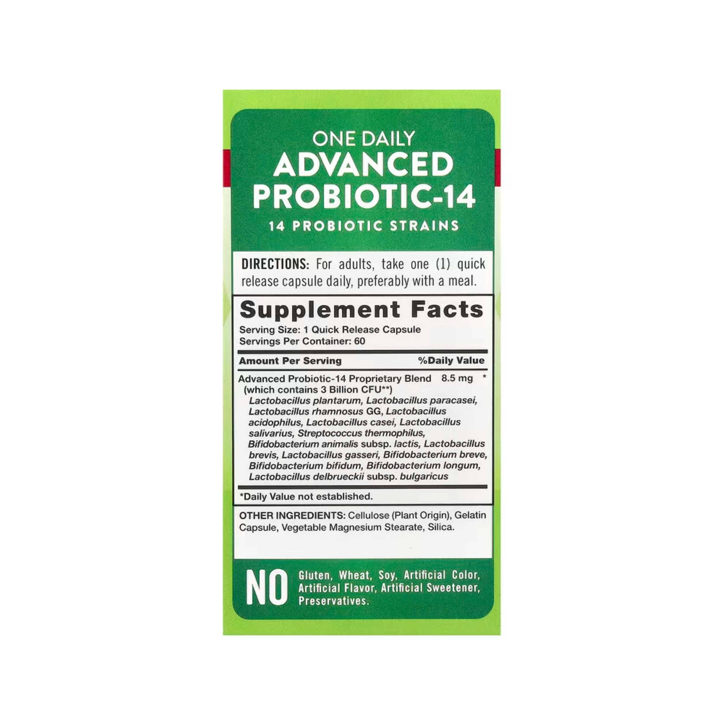 Nature's Truth Advanced Probiotic 14, 8.5 Mg, Capsules