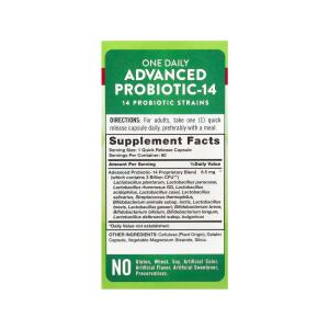 Nature's Truth Advanced Probiotic 14, 8.5 Mg, Capsules
