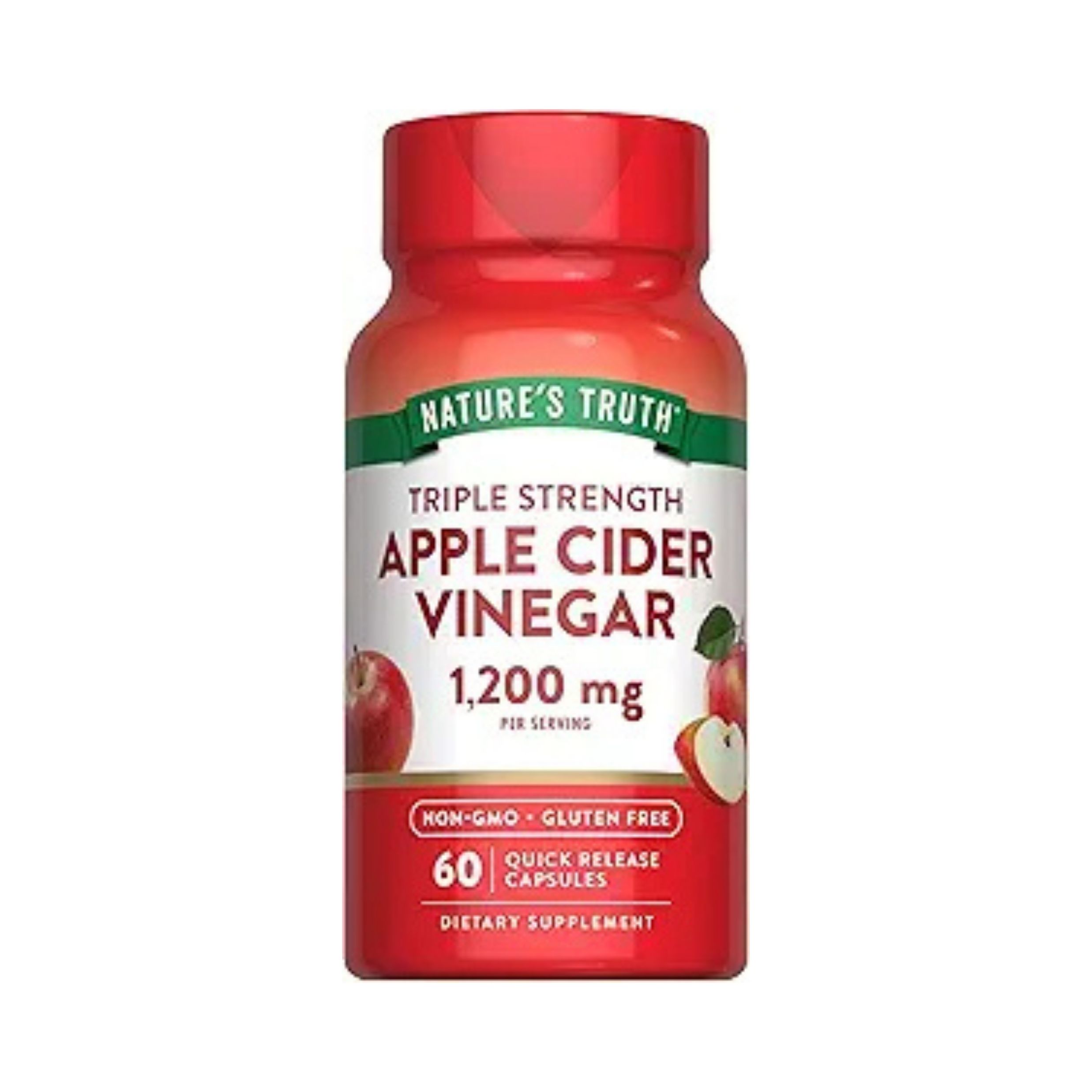 Nature's Truth Apple Cider Vinegar, Triple Strength, 1200 Mg, Quick Release Capsules