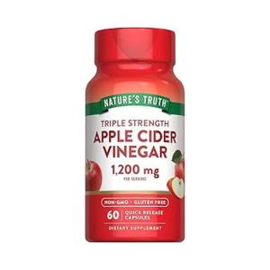 Nature's Truth Apple Cider Vinegar, Triple Strength, 1200 Mg, Quick Release Capsules