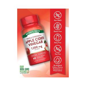 Nature's Truth Apple Cider Vinegar, Triple Strength, 1200 Mg, Quick Release Capsules