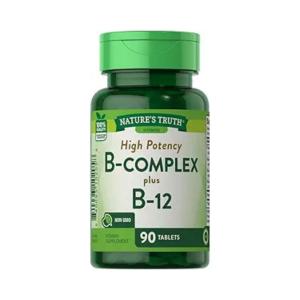 Nature's Truth High Potency B-Complex Plus B-12, Tablets