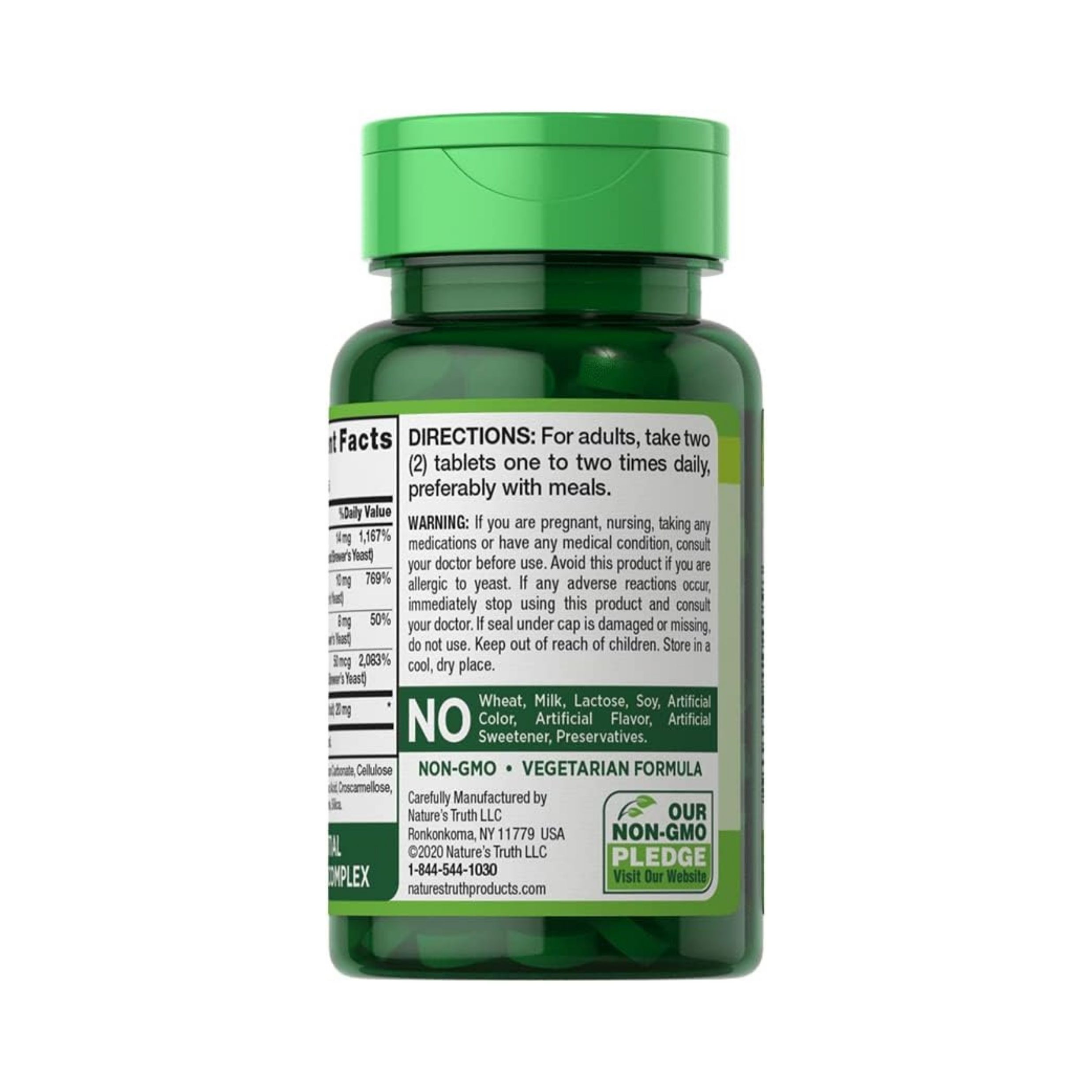 Nature's Truth High Potency B-Complex Plus B-12, Tablets