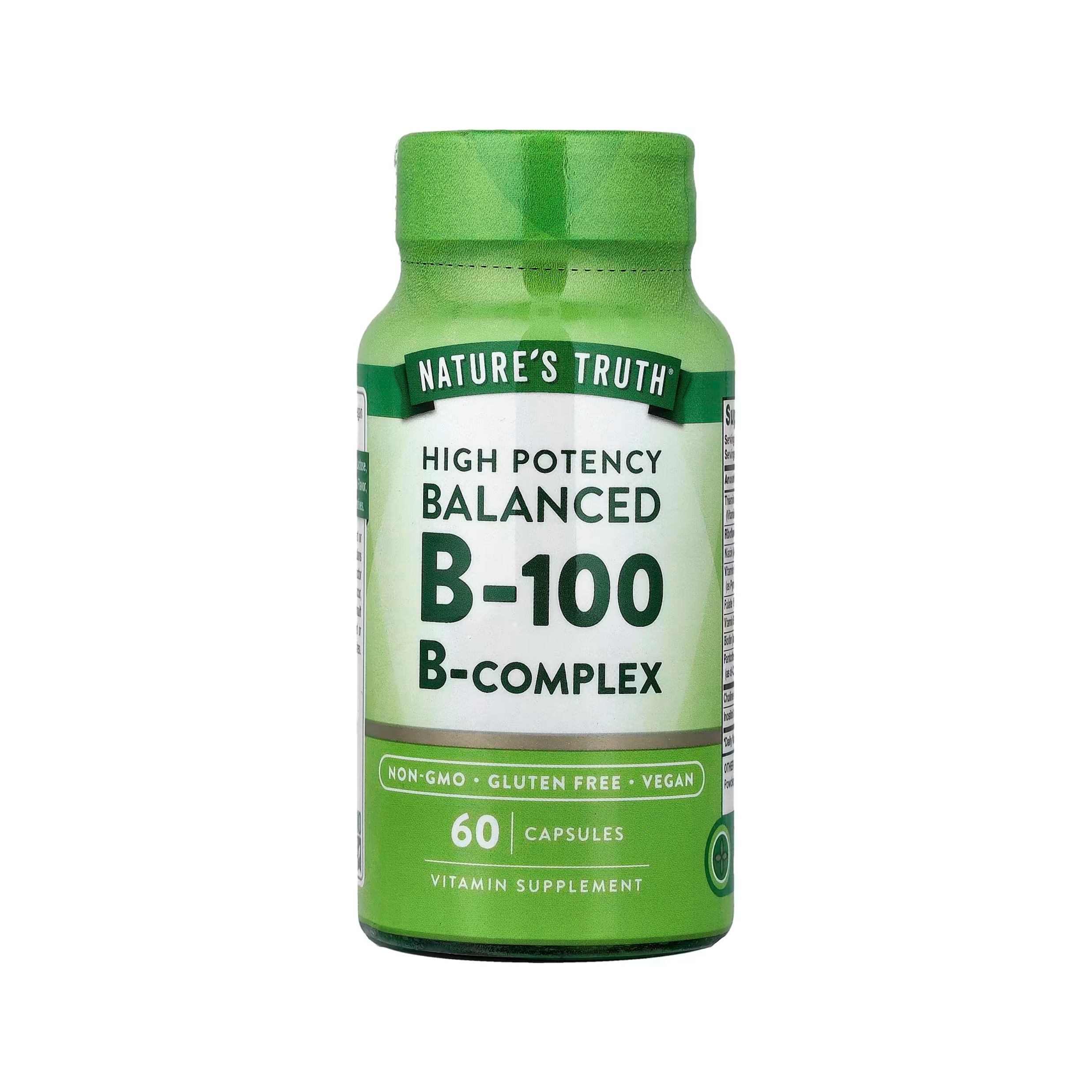 Nature's Truth B Complex, B 100, Balanced, Capsules