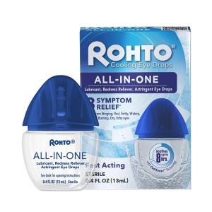 Rohto Ice Multi-symptom, Cooling Eye Drops, All In One 8 Symptom Relief, 13ml