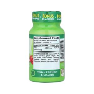 Nature's Truth Biotin, Ultra, Fast Dissolve, 5000 Mcg, Tablets, Natural Berry Flavor