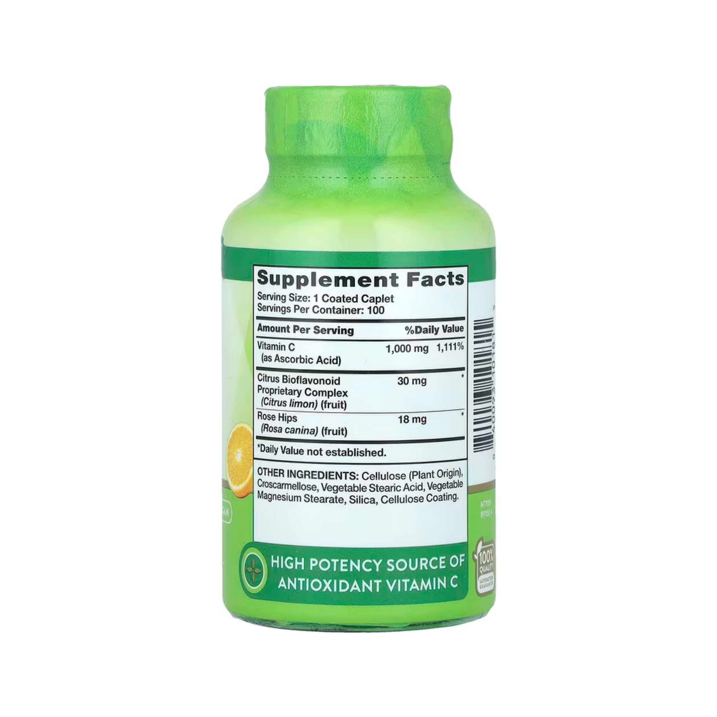 Nature's Truth Vitamin C, Plus Bioflavonoids & Wild Rose Hips, 1000 Mg, Coated Caplets