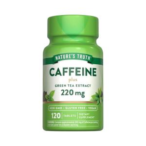 Nature's Truth Caffeine 200 Mg Plus Green Tea Extract Tablets