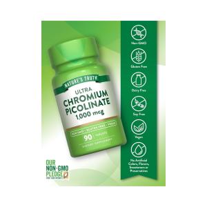 Nature's Truth Ultra Chromium Picolinate, 1.000 Mcg, 90 Tablets