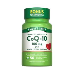 Nature's Truth Enhanced Absorption Co Q 10 100 Mg Plus Black Pepper Extract