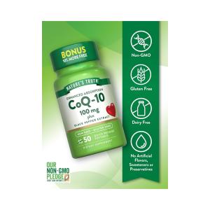 Nature's Truth Enhanced Absorption Co Q 10 100 Mg Plus Black Pepper Extract