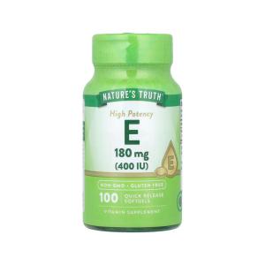 Nature's Truth Vitamin E, High Potency, 180 Mg, Quick Release Softgels