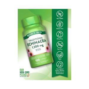 Nature's Truth Echinacea, 1300 Mg, Vegetarian Capsules
