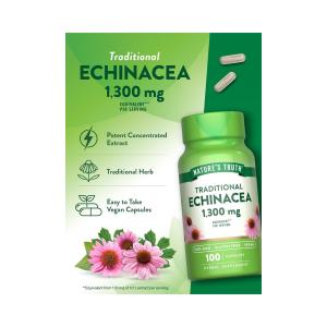 Nature's Truth Echinacea, 1300 Mg, Vegetarian Capsules