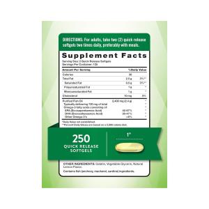 Nature's Truth Natural Lemon Flavor Fish Oil 2,400 Mg