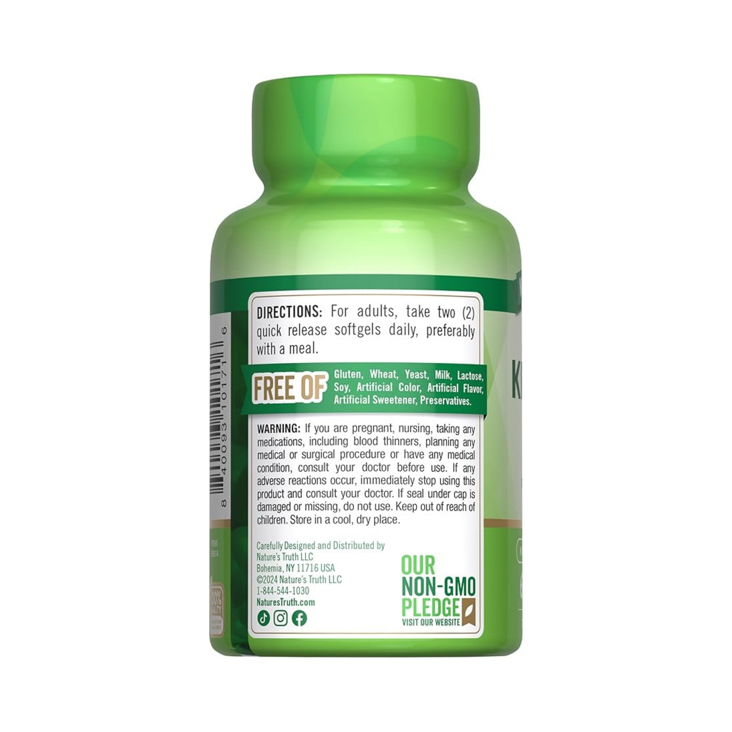 Nature's Truth Krill Oil, 100% Pure Red, 1000 Mg, Softgels