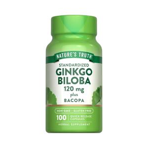 Nature's Truth Standardized Extract Ginkgo Biloba Plus Dietary Supplement Quick Release Capsules - 100ct