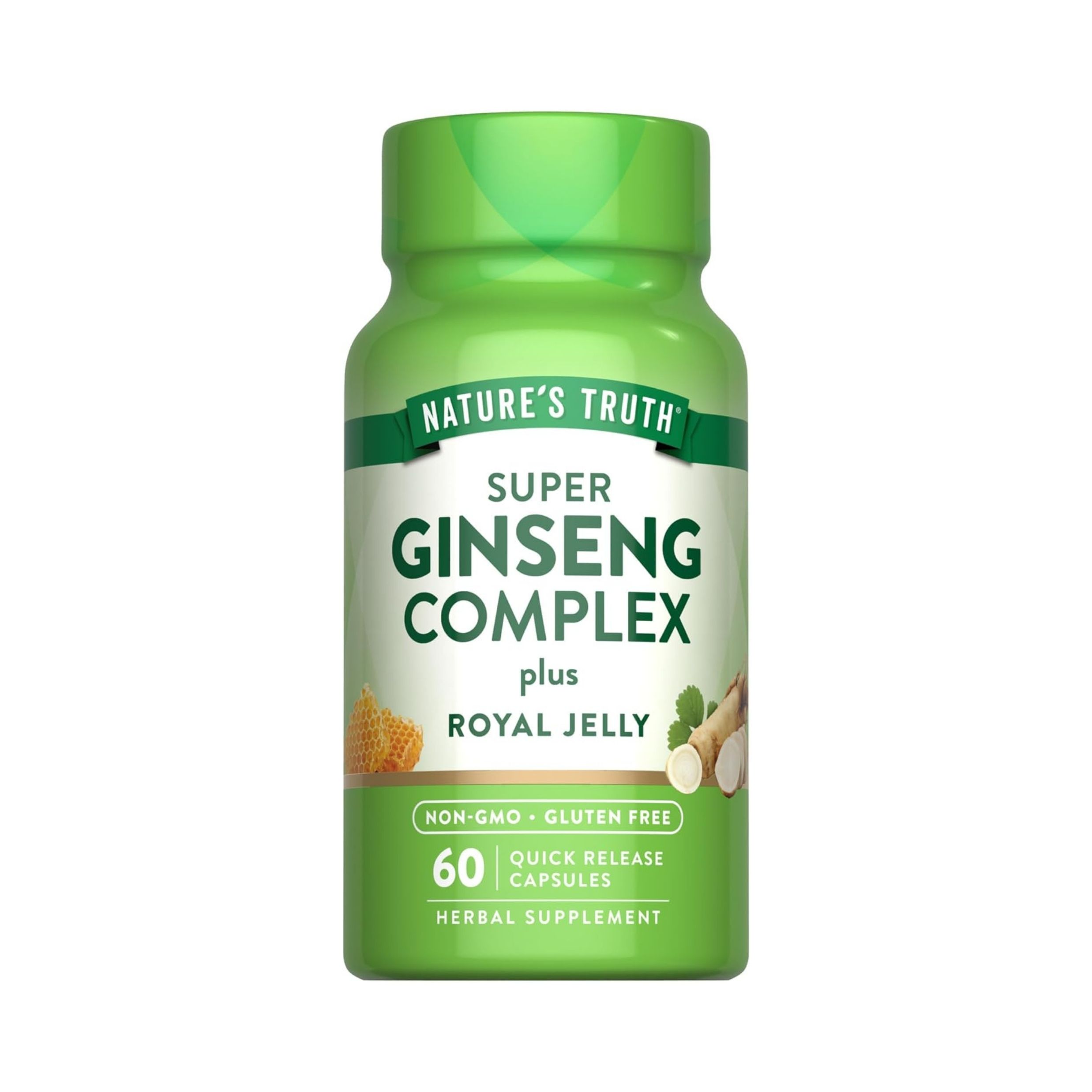 Nature's Truth Super Ginseng Complex Plus Royal Jelly 800 Mg Quick Release Capsules