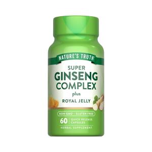 Nature's Truth Super Ginseng Complex Plus Royal Jelly 800 Mg Quick Release Capsules