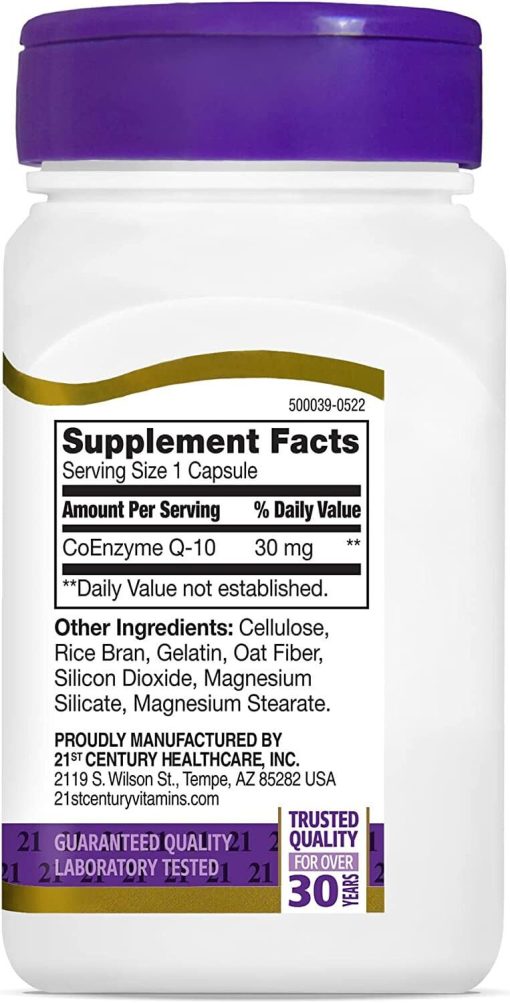 21st Century Co Q10 Capsules 30 Mg