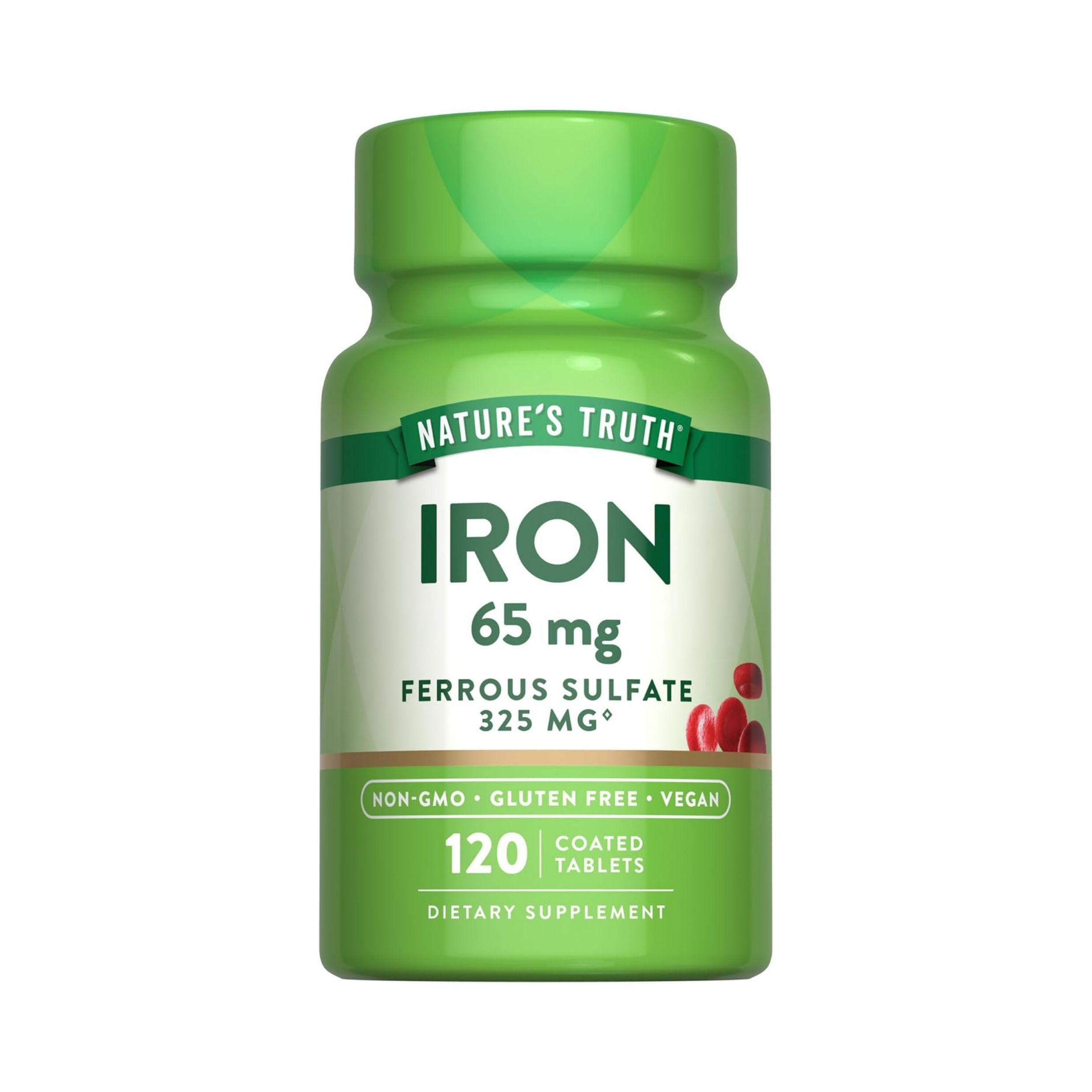 Nature's Truth Iron 65 Mg Ferrous Sulfate Coated Tablets