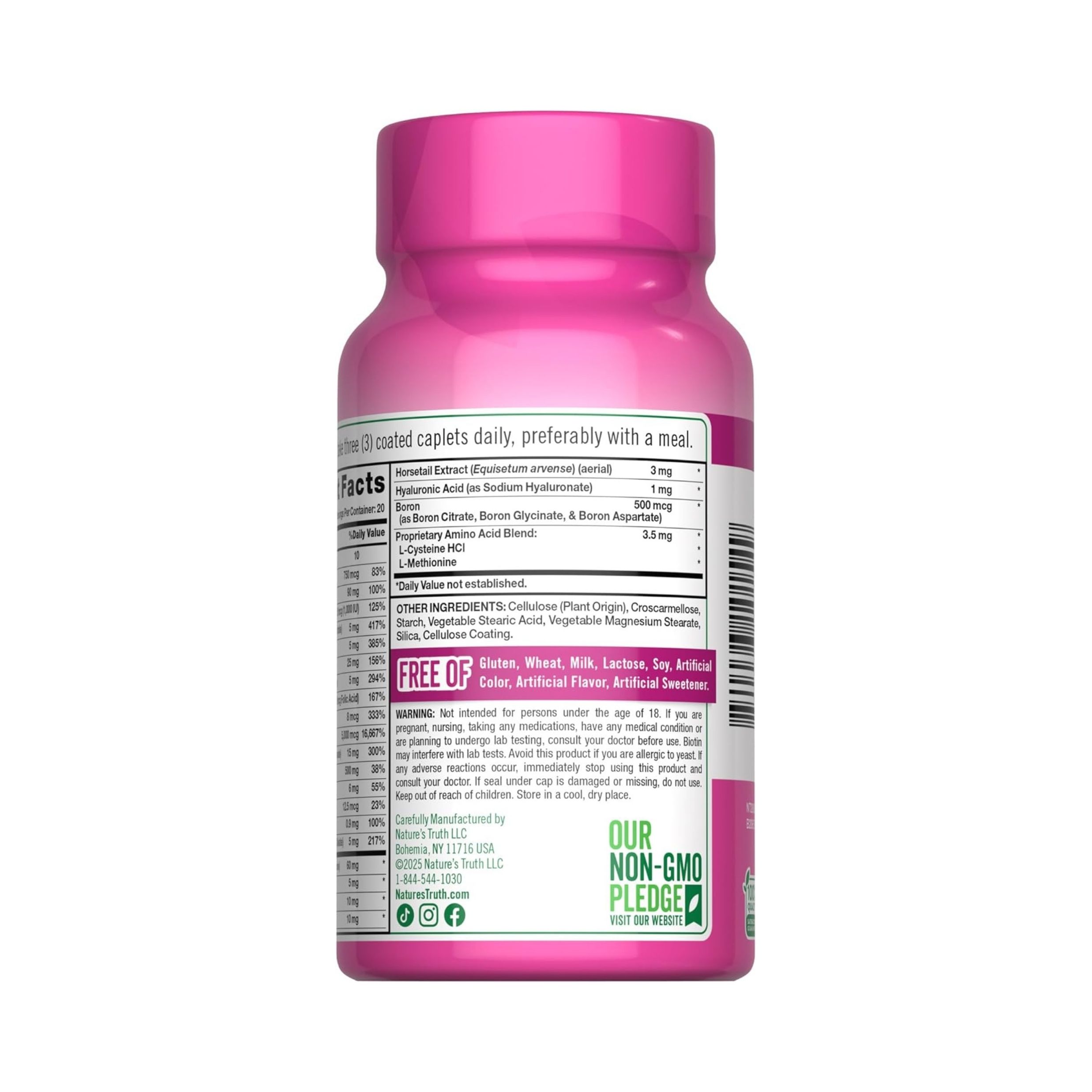 Nature's Truth Ultra Hair, Skin & Nails Plus Biotin, 60 Coated Caplets