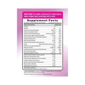 Nature's Truth Superior Strength Hair, Skin & Nails With 5000 Mcg Biotin Liquid Softgels
