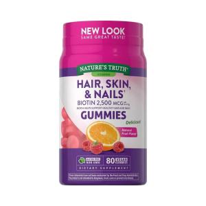 Nature's Truth Goregous Hair Skin & Nail Botin Gummies 2500mcg