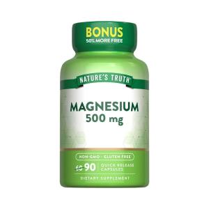 Nature's Truth Magnesium, 500 Mg, Capsules