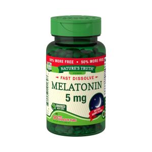 Nature's Truth Melatonin, Fast Dissolve Sleep, 5 Mg, Tablets, Natural Berry Flavor