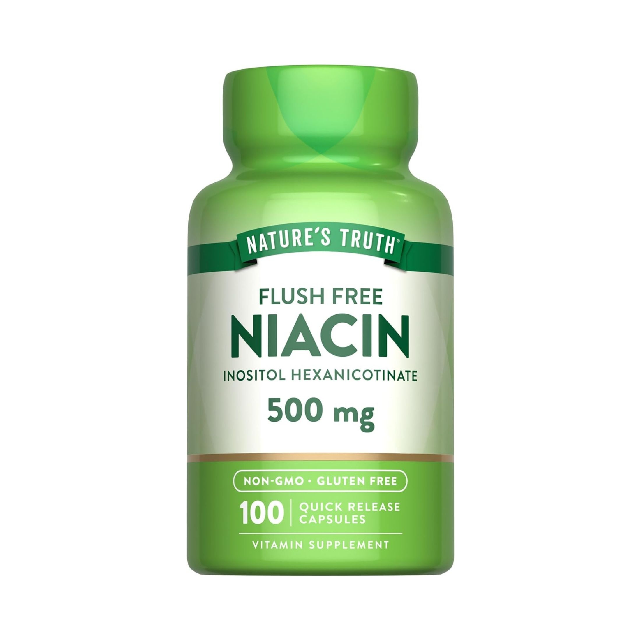 Nature's Truth Niacin, Flush Free, 500 Mg, Capsules