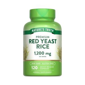 Nature's Truth Red Yeast Rice , 1,200 Mg , 120 Quick Release Capsules