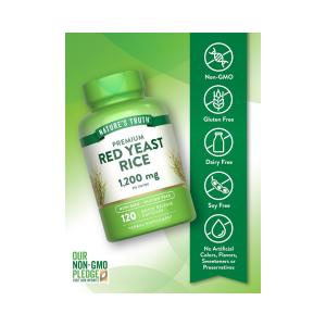 Nature's Truth Red Yeast Rice , 1,200 Mg , 120 Quick Release Capsules