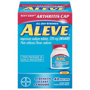 Aleve All Day Strong Gelcaps 220 Mg Soft Grip Arthritis Cap